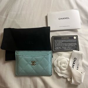 Chanel Card Holder Spring 2018
- Light Blue Caviar